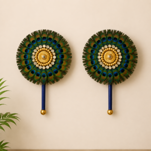 Peacock Feather Wall Décor - Set of 2