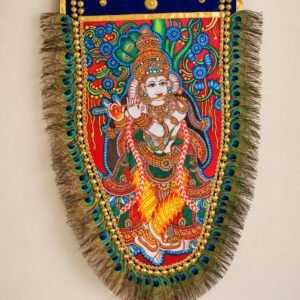 Mural Peacock Wall Krishna Hanging